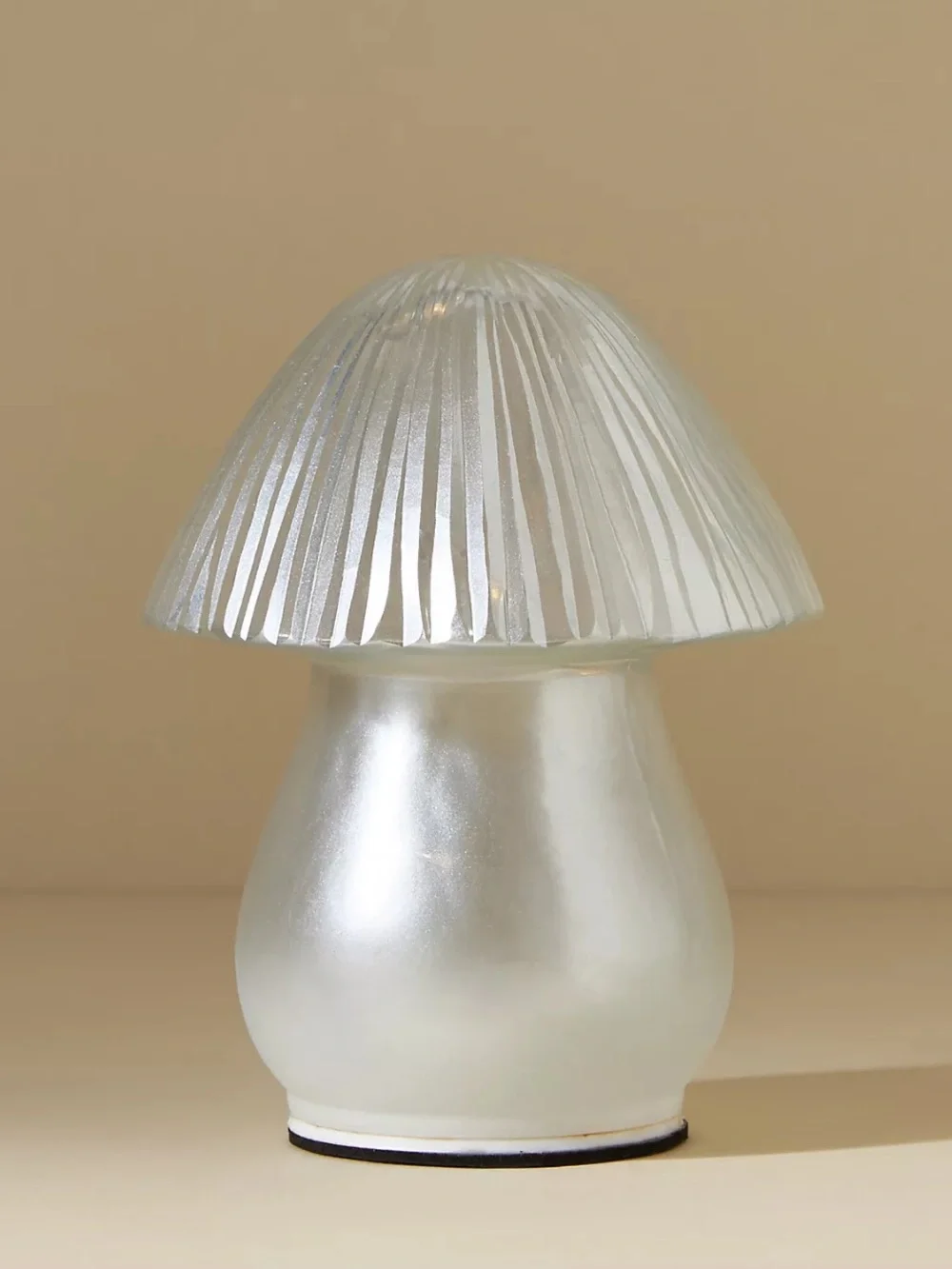 Anthropologie blown glass mushroom lamp